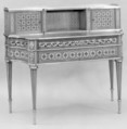 Desk, Attributed to Mathieu-Guillaume Cramer (maître 1771), Oak, pine, satin-woods, gilt bronze, marble, French, Paris