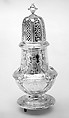 Set of four casters, Paul de Lamerie (British, 1688–1751, active 1712–51), Silver, British, London