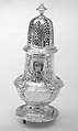 Set of four casters, Paul de Lamerie (British, 1688–1751, active 1712–51), Silver, British, London