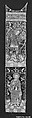 Orphrey (one of a pair), Silk and metal thread, Spanish