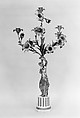 Pair of candelabra, Gilt bronze, marble, French