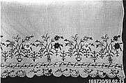 Skirt, Wool on linen, Russian