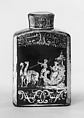 Tea caddy (part of a set), Earthenware, silver, German, Bayreuth