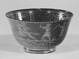 Tea bowls (set of six) (part of a set), Earthenware, silver, German, Bayreuth