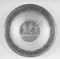 Saucers (set of six) (part of a set), Earthenware, silver, German, Bayreuth