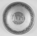 Saucers (set of six) (part of a set), Earthenware, silver, German, Bayreuth