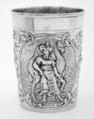 Beaker, Cornelius Poppe, Silver, partly gilt, German, Augsburg