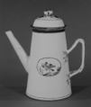 Coffeepot, Hard-paste porcelain, Chinese, for American market