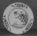 Plate, Hard-paste porcelain, Chinese, for European market