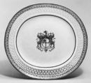 Dish (one of a pair), Hard-paste porcelain, Chinese, for British market