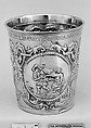 Beaker, Al'derman Petrov Fiodor  Russian, Silver, parcel gilt, Russian, Moscow
