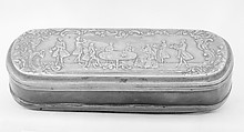 Tobacco box, Johann Heinrich Giese, Brass, copper, German, Iserlohn