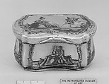 Casket or toilet box, Silver gilt with niello, Russian, Velikii Ustiug (Siberia)