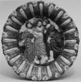 Dish with Christ and two disciples, Bernard Palissy French, Lead-glazed earthenware, French