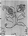 Pillowcase, Silk on linen, British