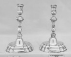 Pair of candlesticks, Andrés Goicoechea, Silver, Spanish, Zaragoza