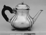 Teapot, Jacob von Holten, Silver, Danish, Copenhagen