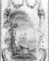 September and October (part of a set illustrating the months of the year), Follower of Antoine Watteau (French, Valenciennes 1684–1721 Nogent-sur-Marne), Oil on canvas; wood frame, painted yellow and gilded, French
