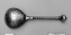 Ball-knopped spoon, Silver gilt, Dutch or Flemish