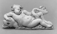 Putto on a Dolphin, Gérard van Opstal Flemish, Ivory, French, Paris