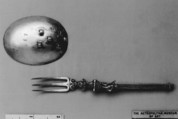 Spoon and fork combination, Silver, Flemish, Antwerp