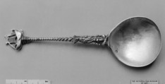 Figure-top spoon, Silver, Dutch, Amsterdam