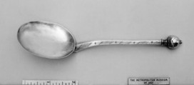 Acorn-top spoon, Silver, parcel-gilt, German, Strasbourg