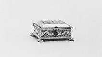 Miniature box, Silver, German, probably Augsburg