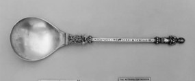 Figure-top spoon, Augustus Heyne, Silver, parcel-gilt, Austrian, Breslau (Wrocław)