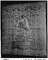 Tablecloth with an equestrian portrait and the arms of Don Juan Domingo de Zuñiga y Fonseca, Duke of Monterey, Linen, Flemish