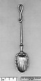 Salt spoon, Silver, European