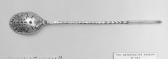 Skimmer spoon, Silver, possibly Dutch