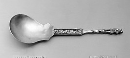 Figure-top spoon, Silver gilt, Russian or German