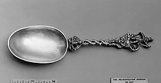 Figure-top spoon, Silver, Dutch, Groningen