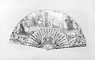 Fan, Paper, mother-of-pearl, glass, and metal foil, Dutch