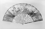 Fan, Parchment, mother-of-pearl, French