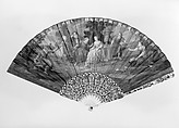 Fan, Parchment, ivory, French