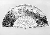 Fan, Paper, ivory, French