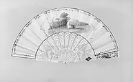 Fan, Paper, ivory, French