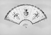 Fan, Paper, ivory, glass, French