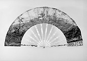 Fan, Parchment, ivory, French