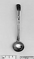 Mustard spoon, Silver, parcel gilt, Dutch