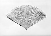 Fan, Ivory, mother-of-pearl and glass, French