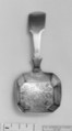 Caddy spoon, Silver, British, London