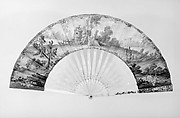 Fan, Paper, ivory, glass, French