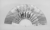 Fan, Designer: Eugene Andion, Paper, paint, gilt, ivory, wood, gold, silver, glass, French