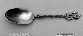Figure-top spoon, Hendrik Kamerling de Jonge Dutch, Silver, Dutch, Amsterdam