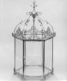 Hanging lantern, Brass, gilt bronze, glass, British