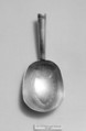 Caddy spoon, Joseph Taylor British, Silver, British, Birmingham