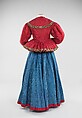 Jacket, silk, metal, cotton, Russian